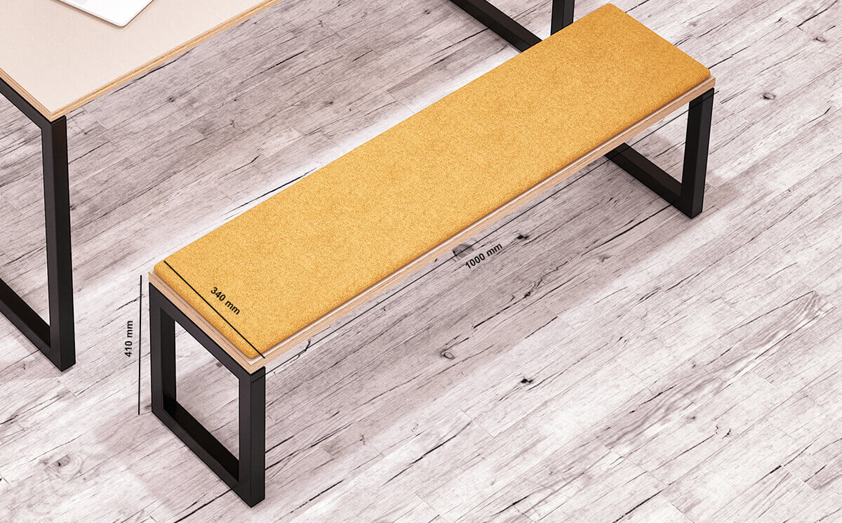 Giovan 2 Bench With Optional Cushion Size Giovan 2 Bench With Optional Cushion Size
