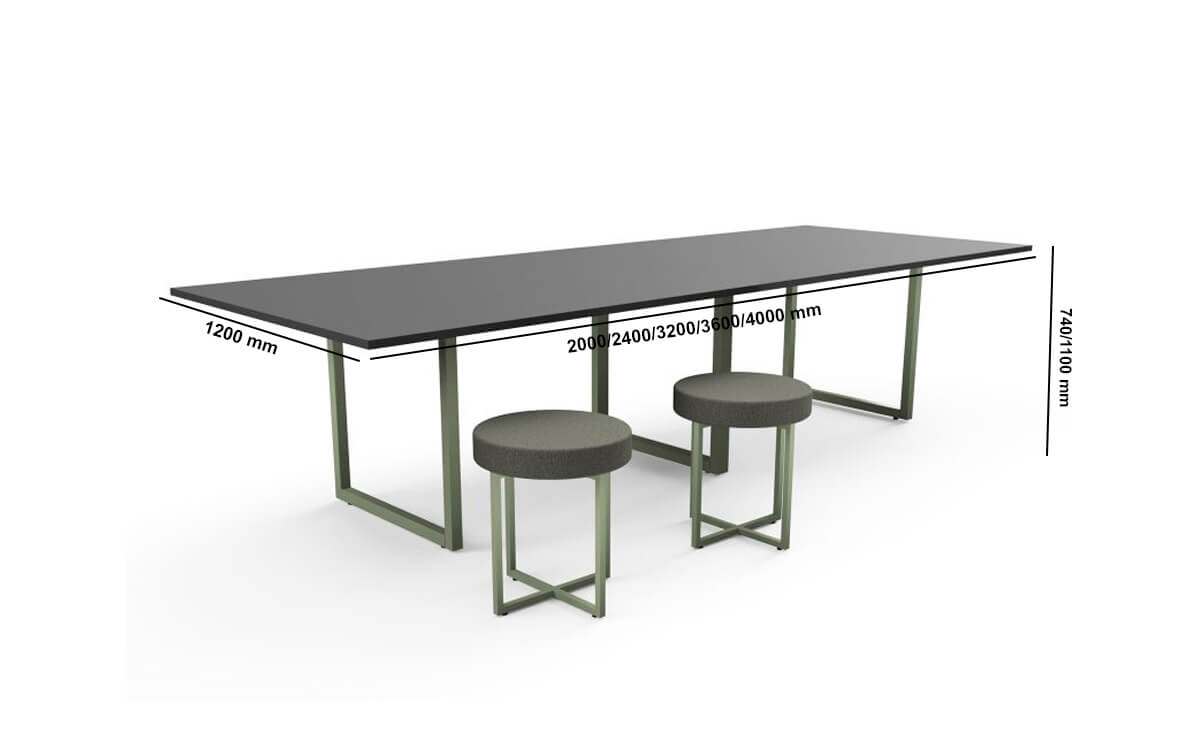 Giovan Rectangular Meeting Table