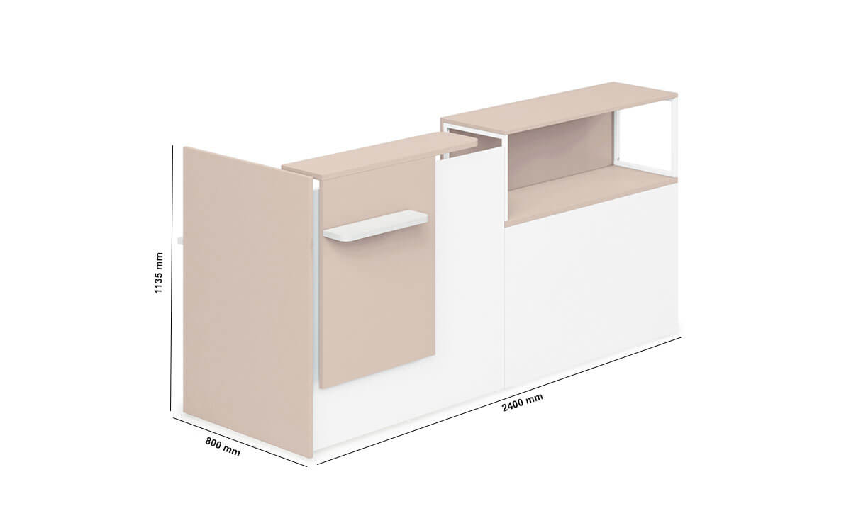 Greta Reception Desk Dimension Image Greta Reception Desk Dimension Image