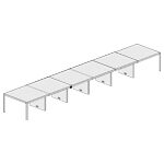 Extra Large Rectangular Shape Table (with Five Central Leg, 22 Persons)