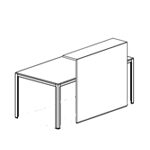 Harvey 12 Reception Desk With Front Overhang Panel 02