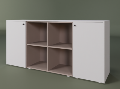 Harvey 15 Low Wall Unit With Side Doors And Central 4 Open Element 01 Img