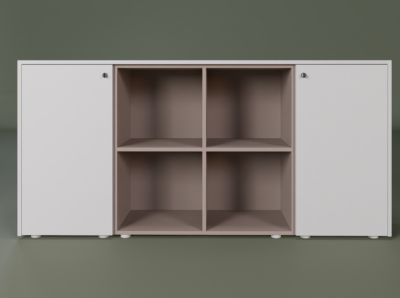 Harvey 15 Low Wall Unit With Side Doors And Central 4 Open Element 02 Img
