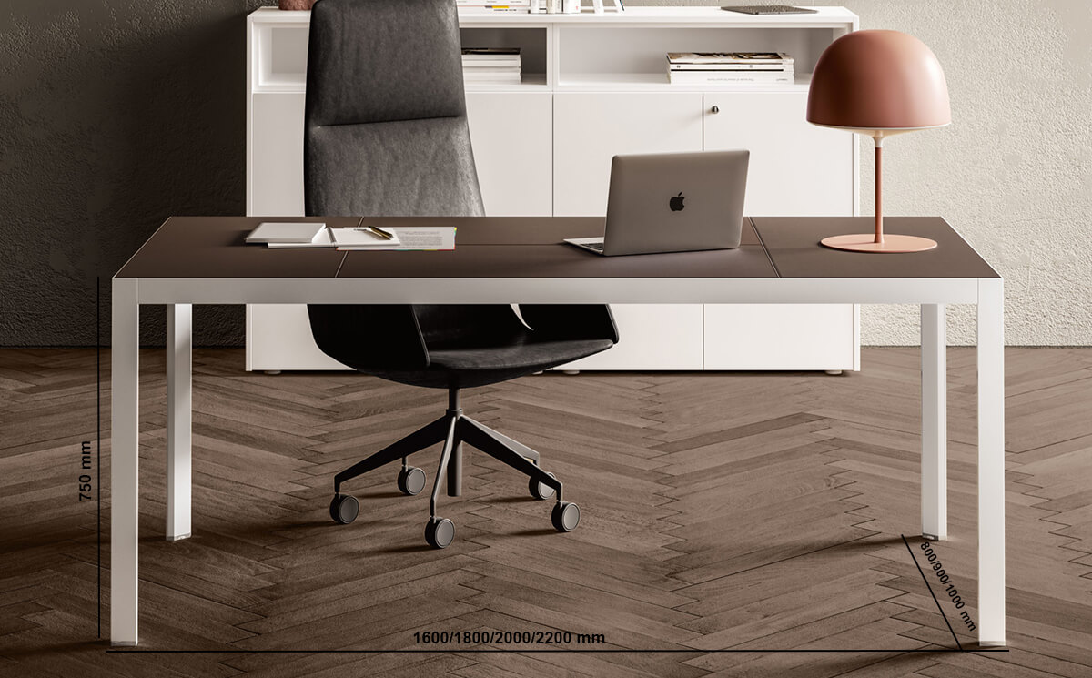 Harvey 4 – Leather Top Executive Desk