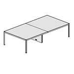 Large Rectangular Shape Table (with One Central Leg, 16 Persons)