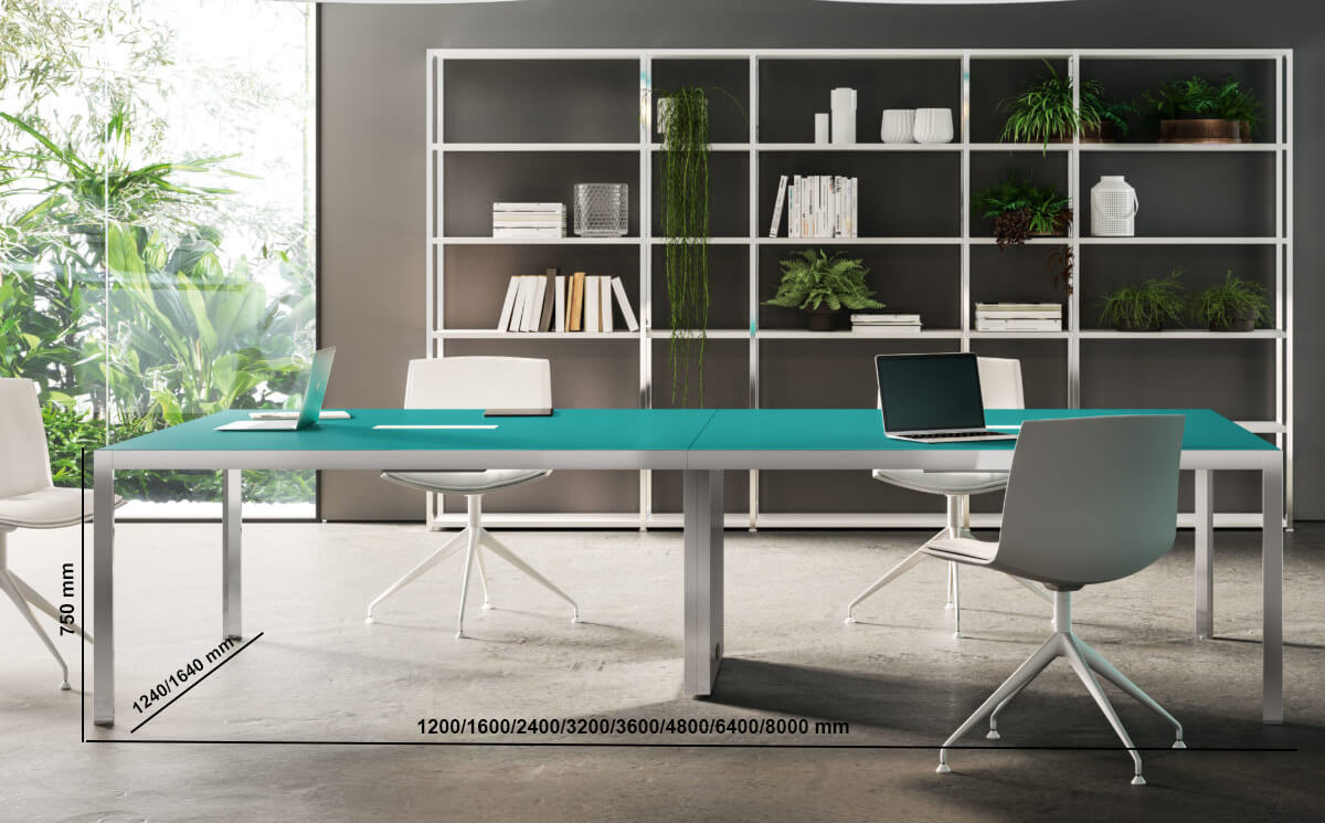 Harvey 7 – Meeting Table With Lacquered Top