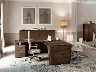 Henry 1 Wood Veneer Luxurious Executive Desk
