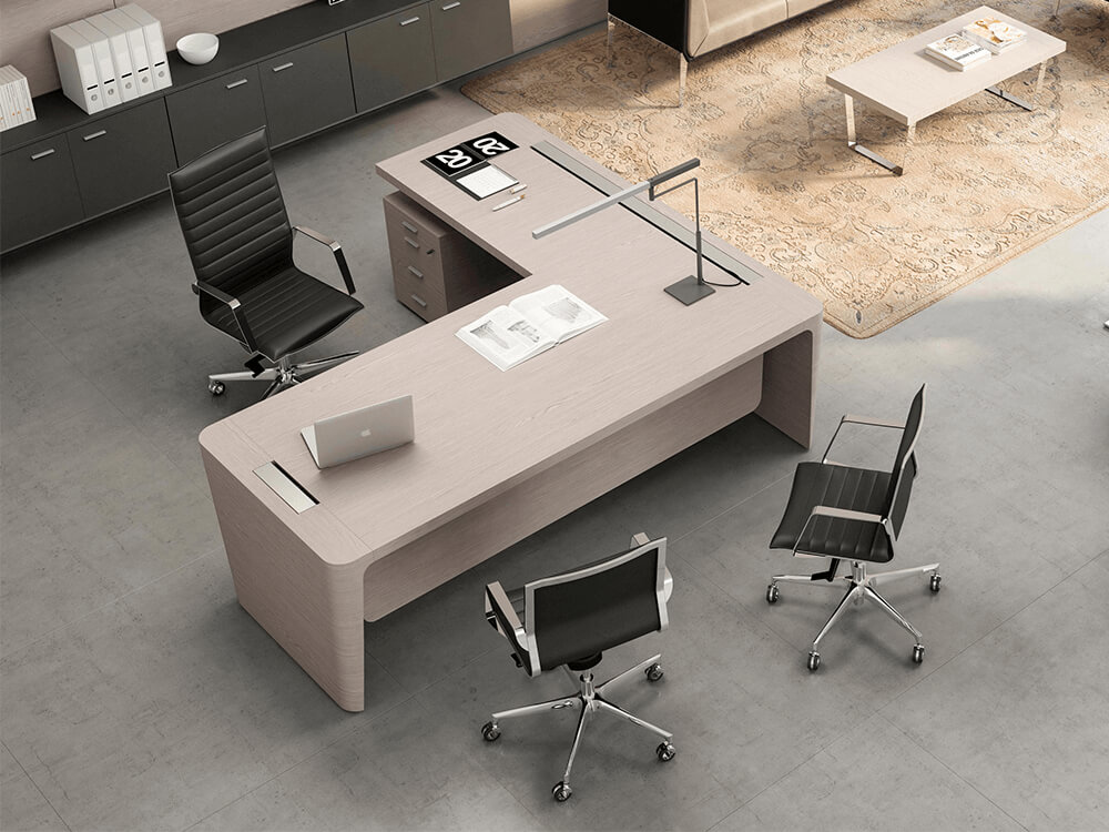 Henry 1 Wood Veneer Luxurious Executive Desk1