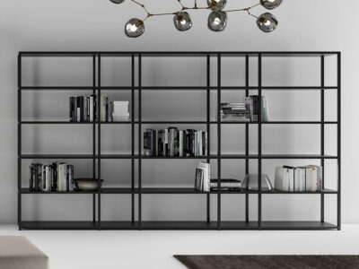 Hype High Aluminium Frame Bookcases With Laquared Shelves Main Image