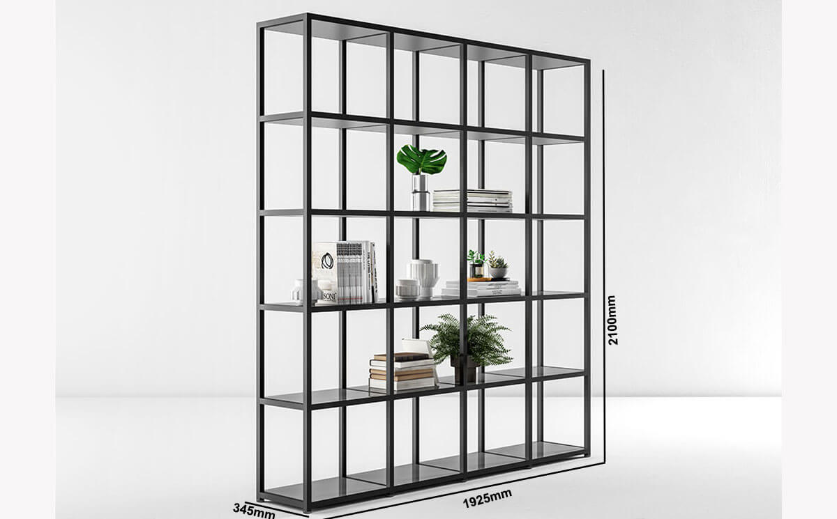 Hype High Aluminium Frame Small Shelves Bookcases Size Image