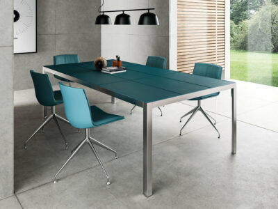 Hype Meeting Table With Leather Top Main Image