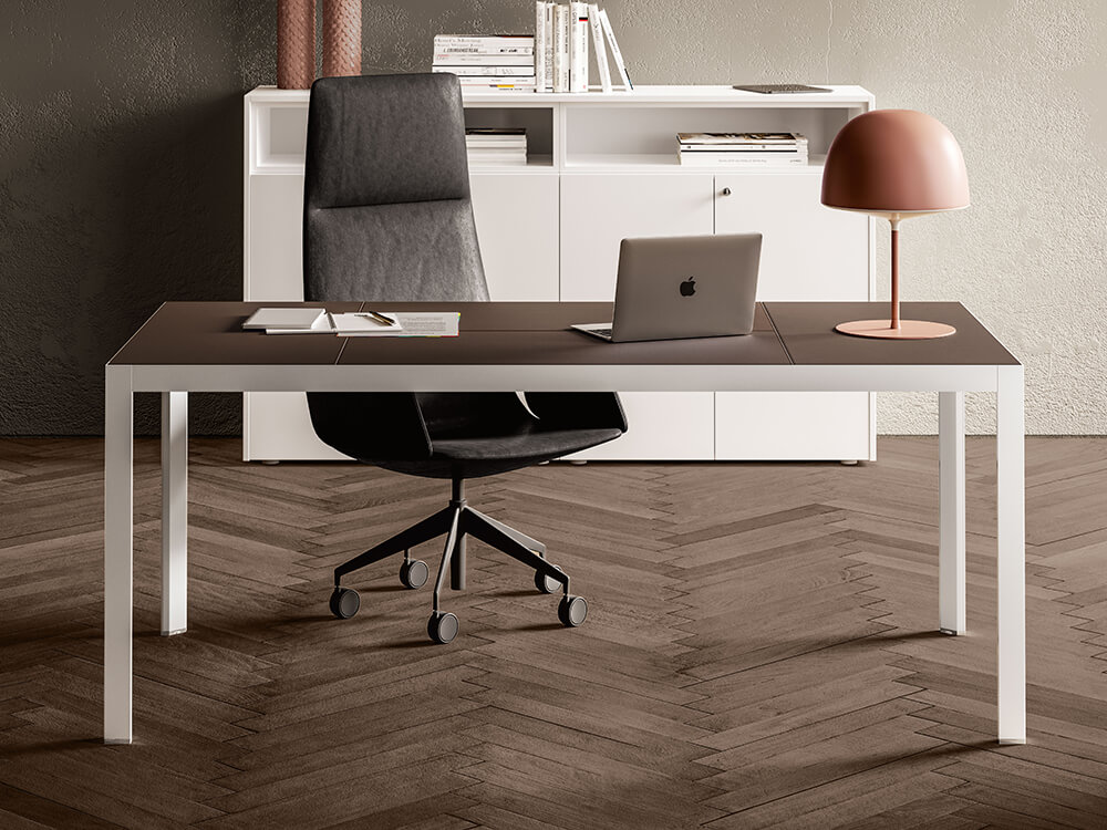 Hype Leather Top Executive Desk