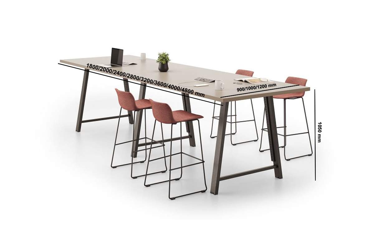 Jacopo 1 Rectangular High Meeting Table