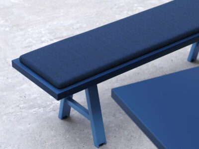 Jacopo 3 – Bench With Steel Leg And Optional Cushion 01