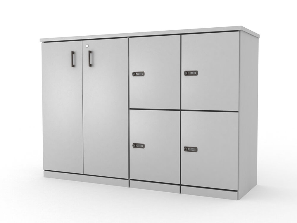 Stor Medium Storage With 4 Compartment And Cupboard