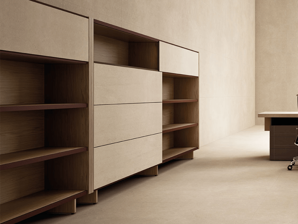 Darcey Bookcase With Sliding Doors4