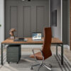 Albero 1 Executive Desk With Three Arm Corner With Optional Credenza Unit 03