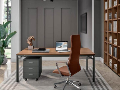 Albero 1 Executive Desk With Three Arm Corner With Optional Credenza Unit 03