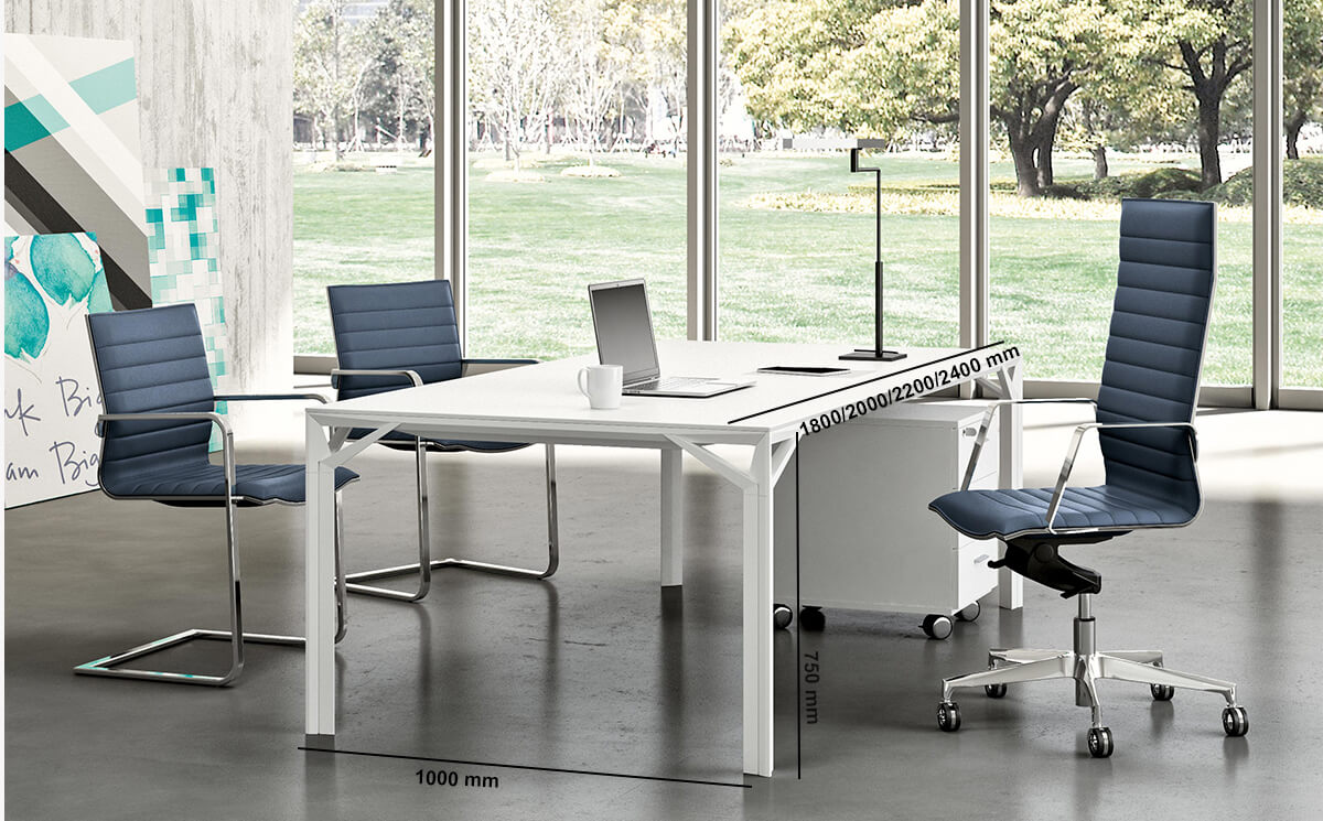Albero 1 – Executive Desk With Three Arm Corner With Optional Credenza Unit