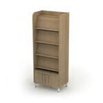 L800 x D556 x H2040 mm (4 Swivel Shelves, Storage shelves behind and lockable Base)