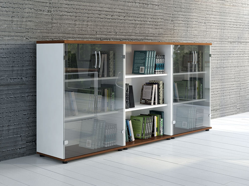 Bella Glass Doors Storage Unit