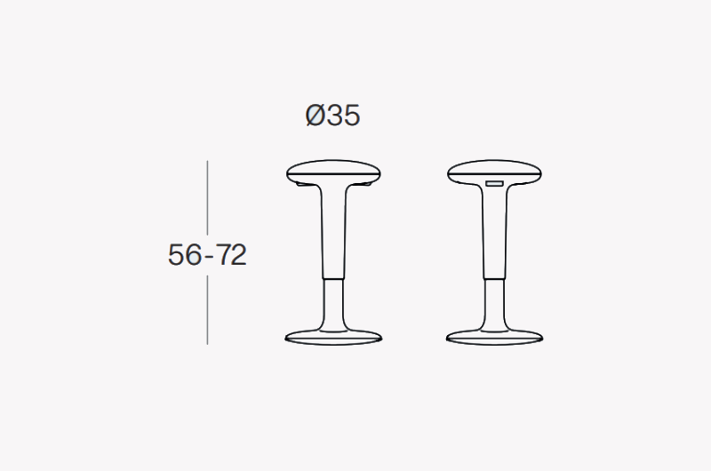 Cresto – Plastic Stool Size Image