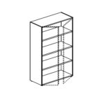 L1000 X D440 X H1554 (2 Movable Shelves And 1 Fixed) Open Element