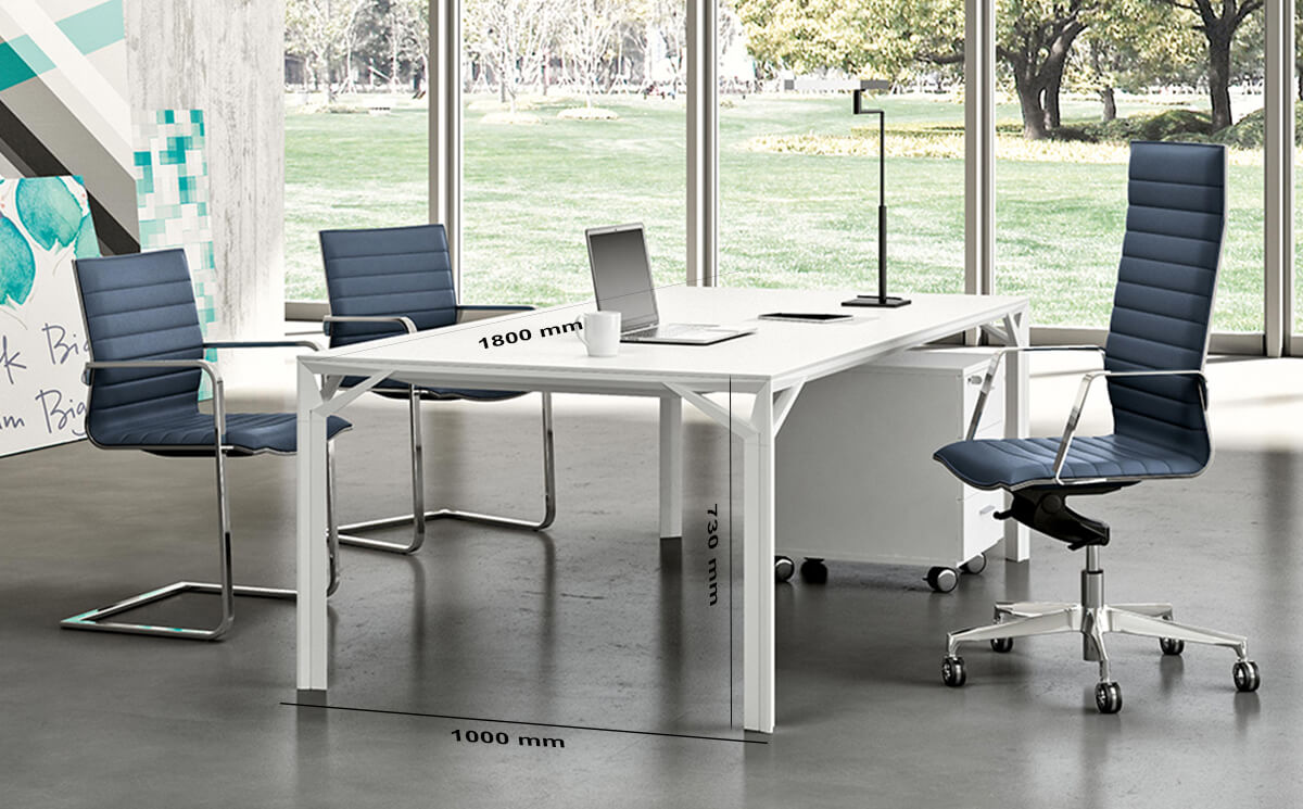 Size Albero 1 Executive Desk With Three Arm Corner