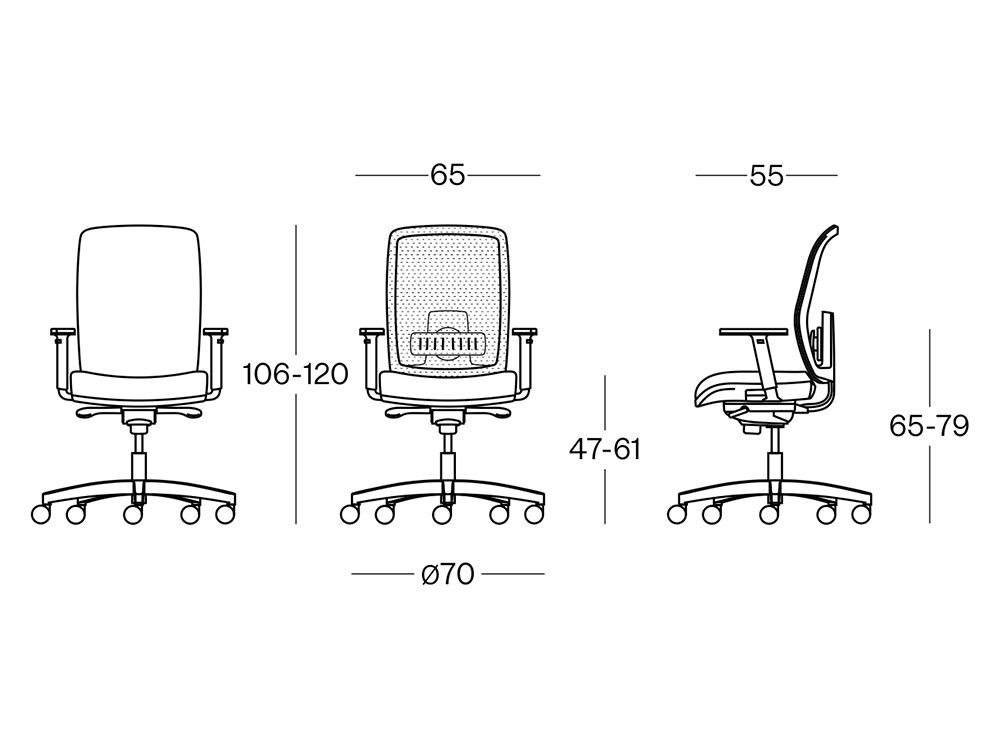 Size Cometa Mesh Back Operative Chair Without Headrest Size Cometa Mesh Back Operative Chair Without Headrest