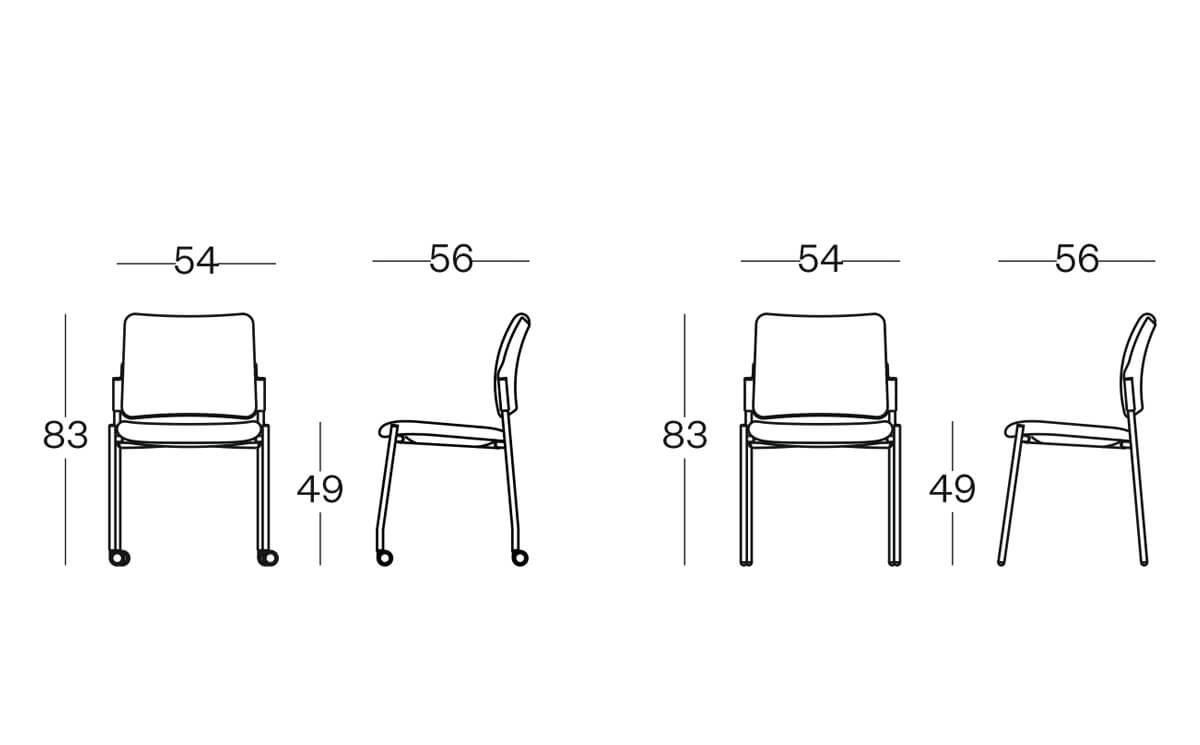 Size(padded Back) Maia Conference Chair