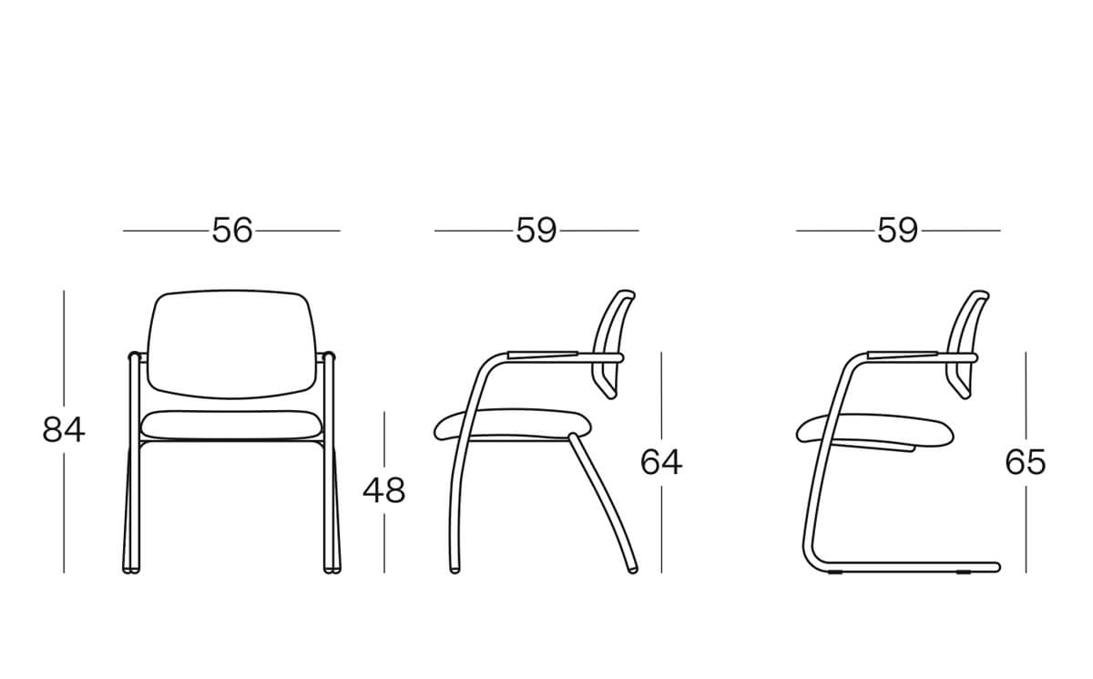 Size(padded Back)key Visitor Chair