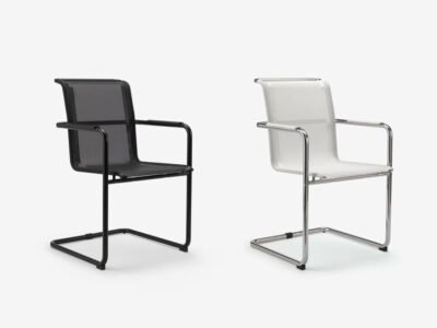 Spin Cantilever Mesh Visitor Chair