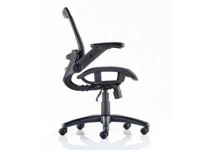 Antonio Black Mesh Operator Chair With Folding Arms3