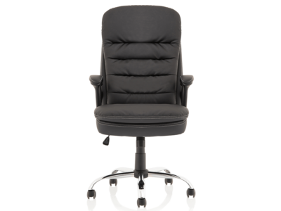 Capella Black Polyurethane Chair1