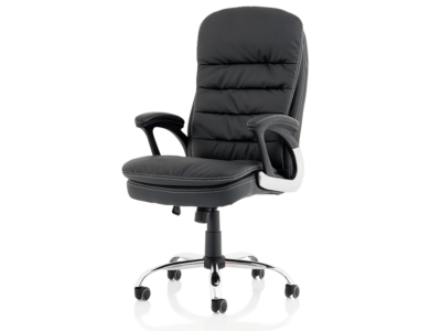 Capella Black Polyurethane Chair2