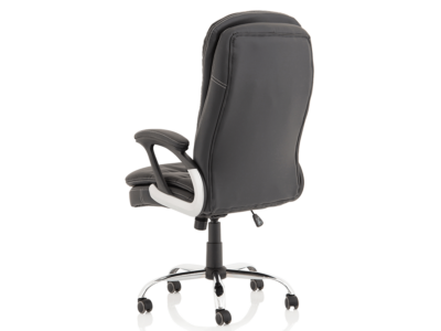 Capella Black Polyurethane Chair3