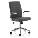 Danny Executive Leather Chair Grey