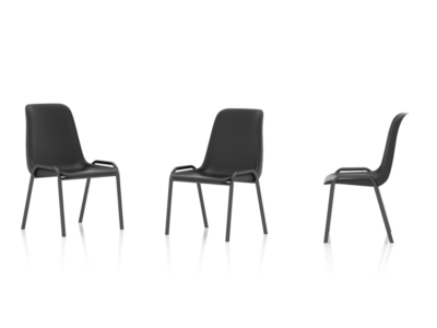 Duran – Black Polypropylene Stacking Visitor Chair 03 Img