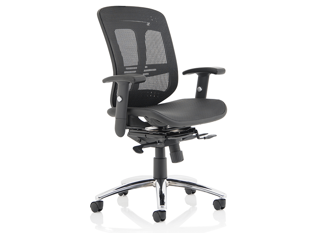 Harley Black Mesh Executive Chair With Arms