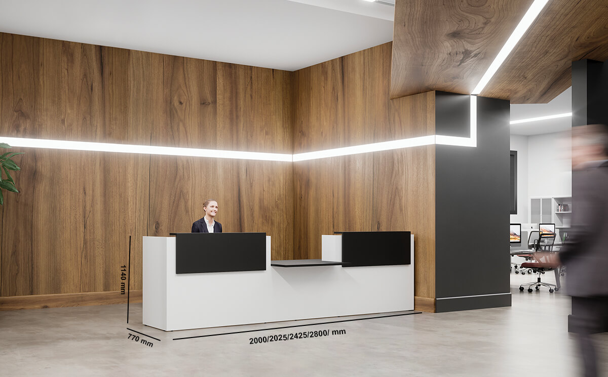 Janina Reception Desks With Dda Approved Wheelchair Access Size Img
