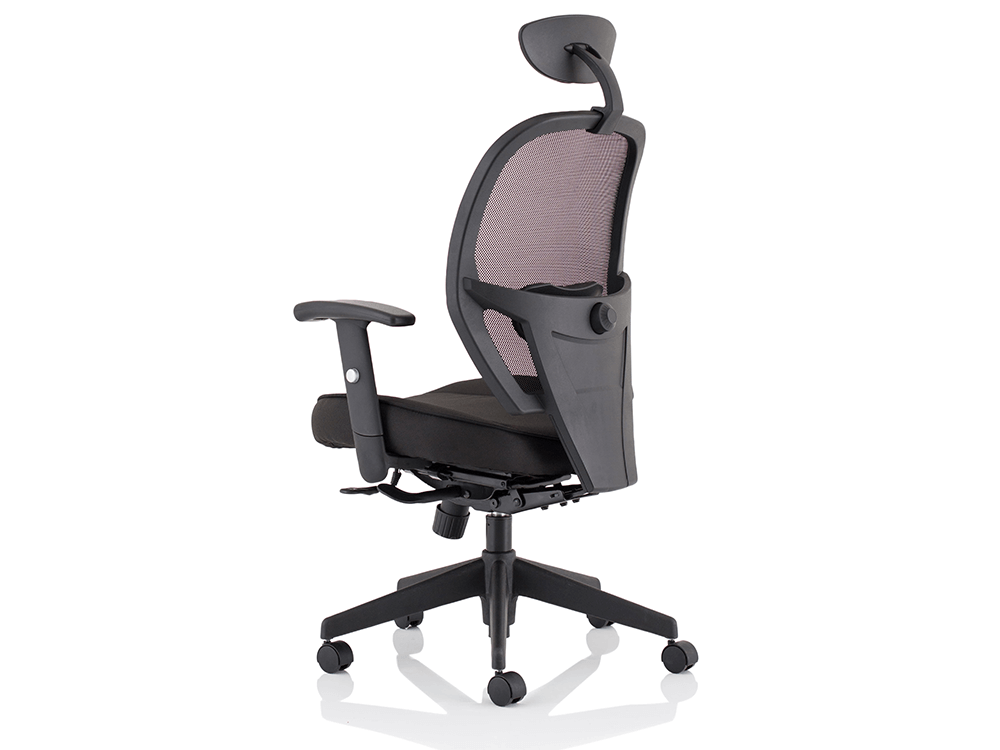 Luciana Medium Black Mesh Chair With Arms6