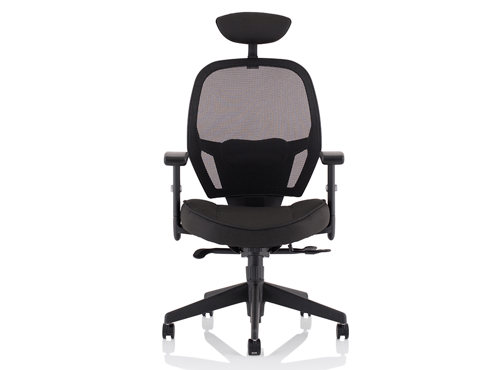 Luciana Medium Black Mesh Chair With Arms8
