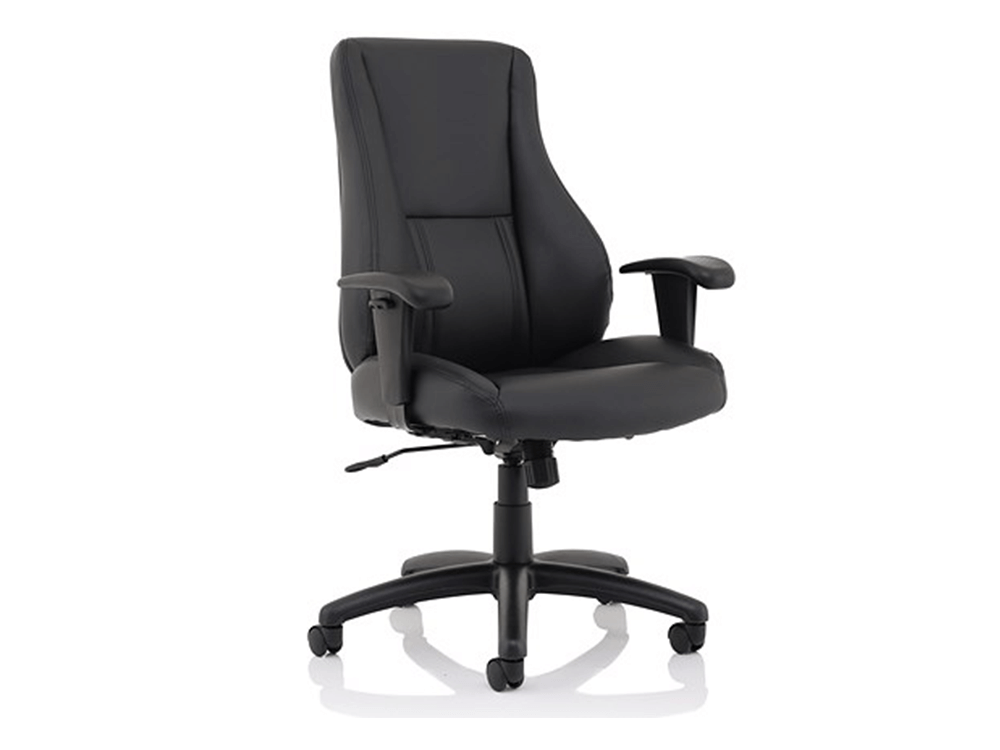 Marcel High Back Black Leather Chair