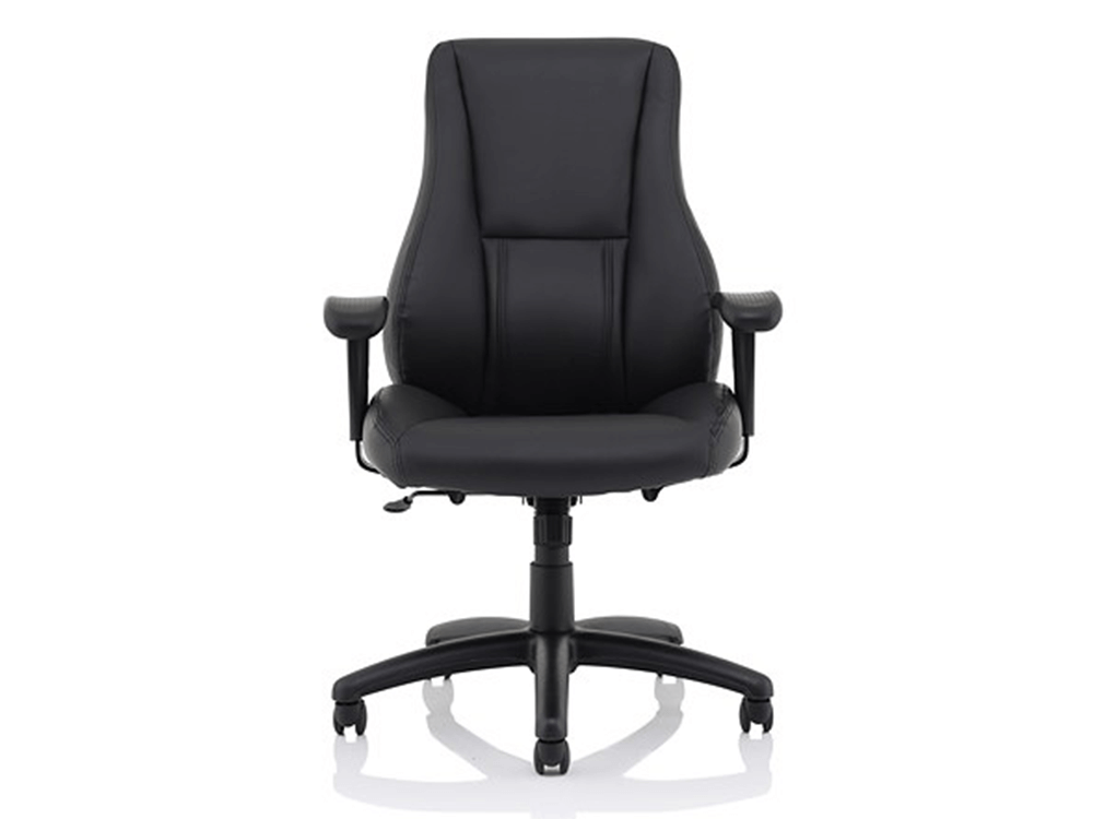 Marcel High Back Black Leather Chair1