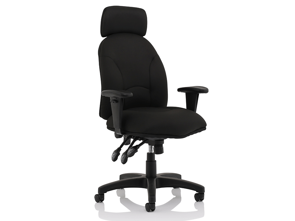 Martina Black Fabric Executive Chair