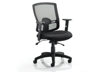 Oregon 2 Black Mesh Operator Chair With Arms