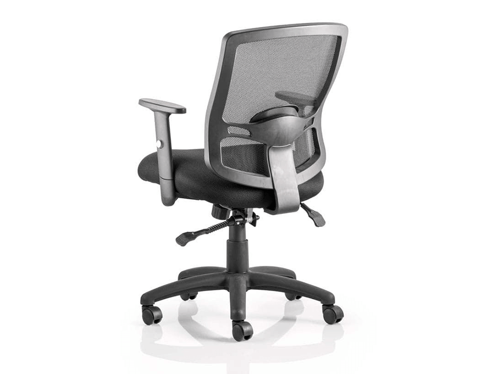 Oregon 2 Black Mesh Operator Chair With Arms1