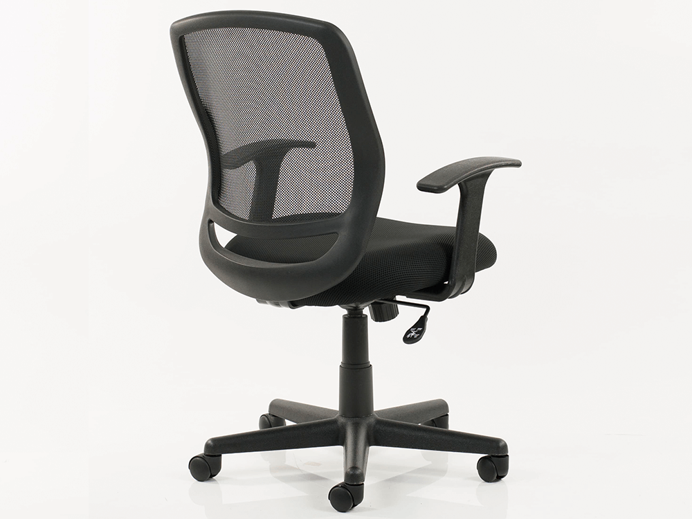 Ova Black Mesh Operator Chair With Arms2