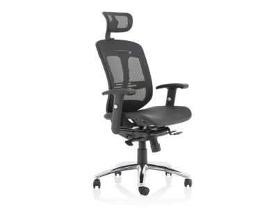 Rennie Black Mesh Executive Chair With Headrest