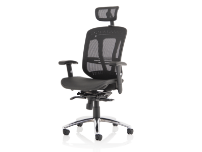 Rennie Black Mesh Executive Chair With Headrest2